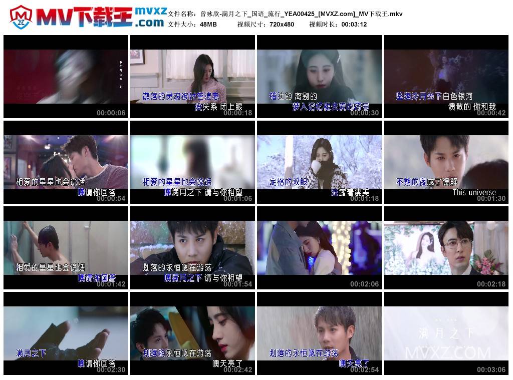 曾咏欣-满月之下_国语_流行_YEA00425